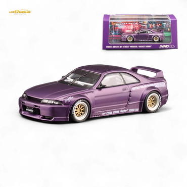 Inno64 NISSAN SKYLINE GT-R (R33) "PANDEM ROCKET BUNNY" Purple 1:64 (ONLINE ORDER ONLY)