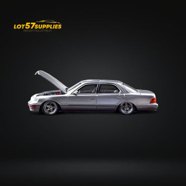 Fine works64 Lexus LS400 - Silver/Gray Double Stanced 1:64 (ONLINE ORDER ONLY)