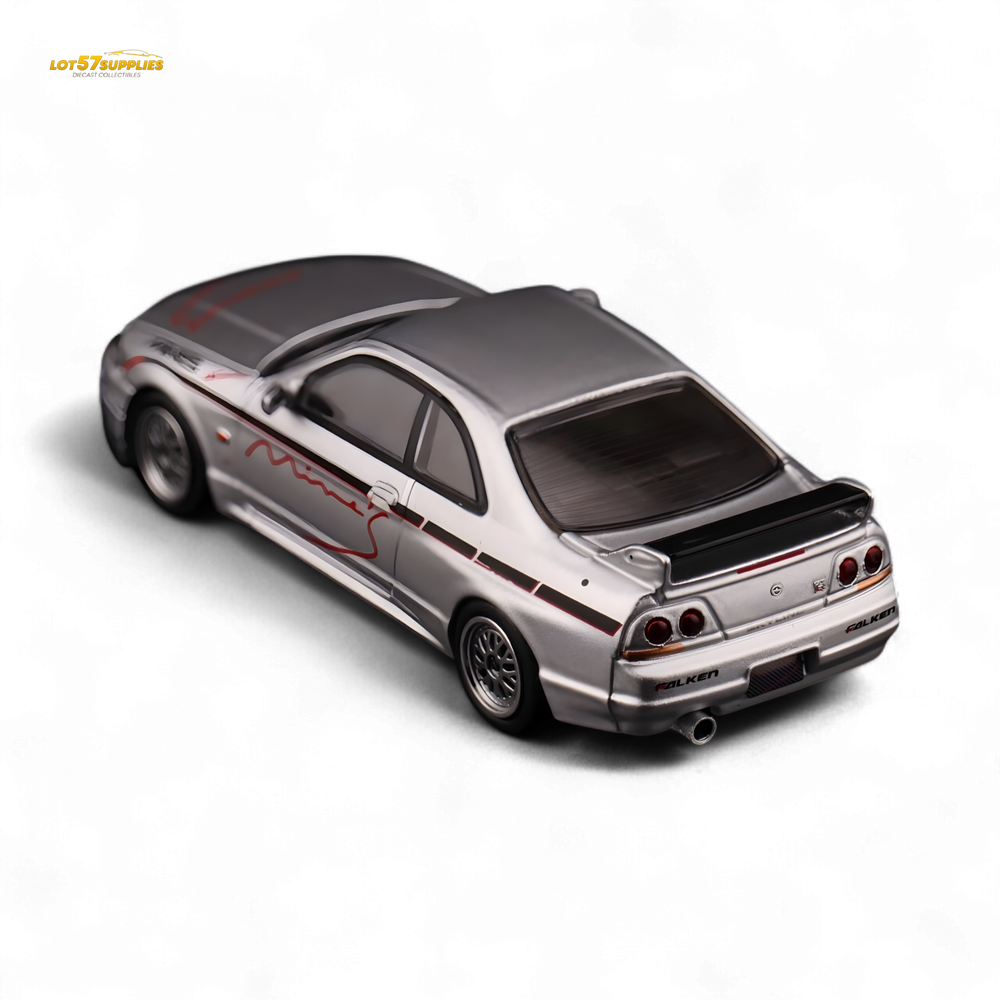 Inno64 NISSAN SKYLINE GR-R (R33) "Tuned by Mine's" Silver 1:64 (ONLINE ORDER ONLY)