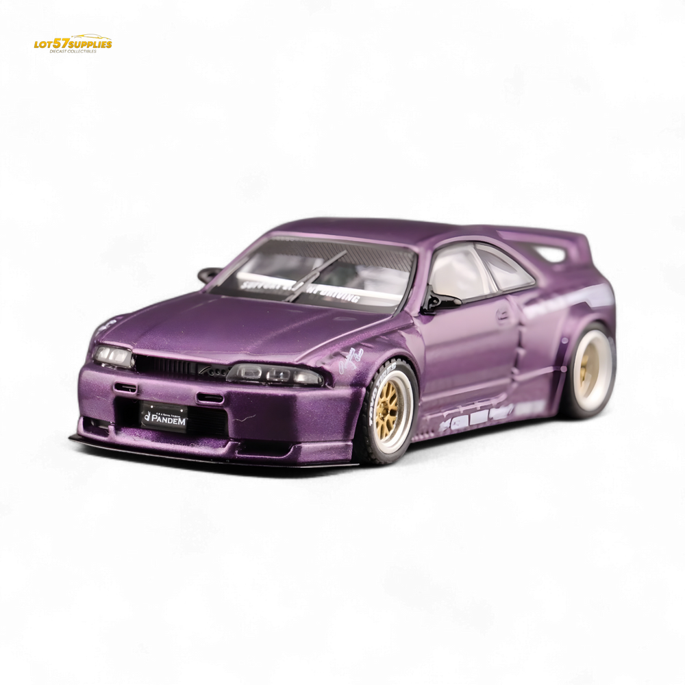 Inno64 NISSAN SKYLINE GT-R (R33) "PANDEM ROCKET BUNNY" Purple 1:64 (ONLINE ORDER ONLY)