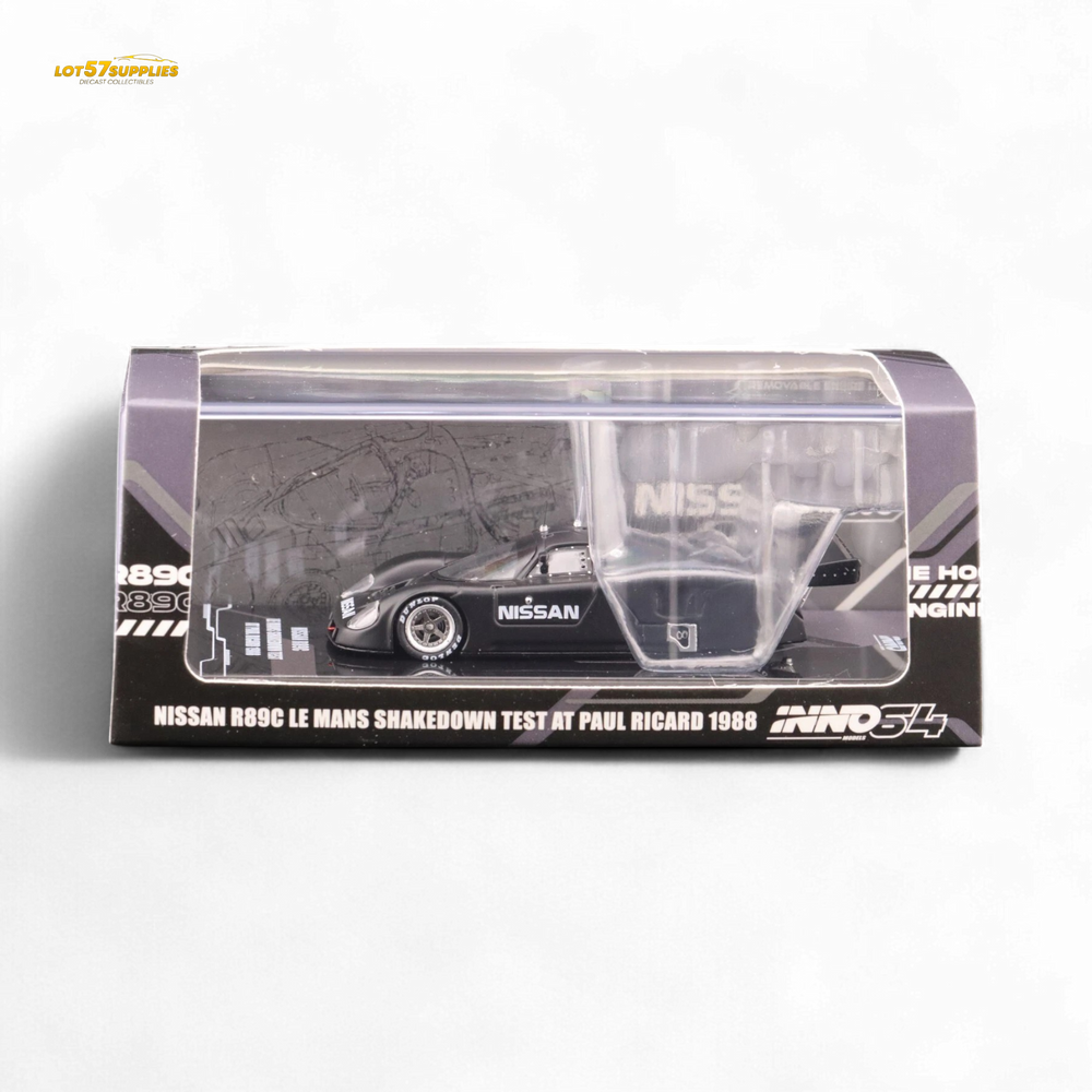 Inno64 NISSAN R89C LE MANS SHAKEDOWN TEST AT PAUL RICARD 1988 1:64 (ONLINE ORDER ONLY)