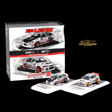 Inno64 Mitsubishi Lancer Evo III & Toyota AE86 "Trackerz Racing" Malaysia Exclusive 1:64 IN64-TRACKERZ-BOXSET (ONLINE ORDER ONLY)