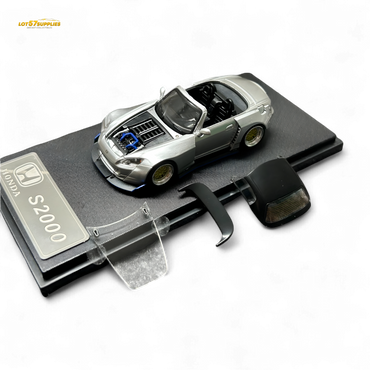 (Pre-Order) Rhino Model RM 1:64 Honda S2000 Wide-Body Roadster Silver (ONLINE ORDER ONLY)