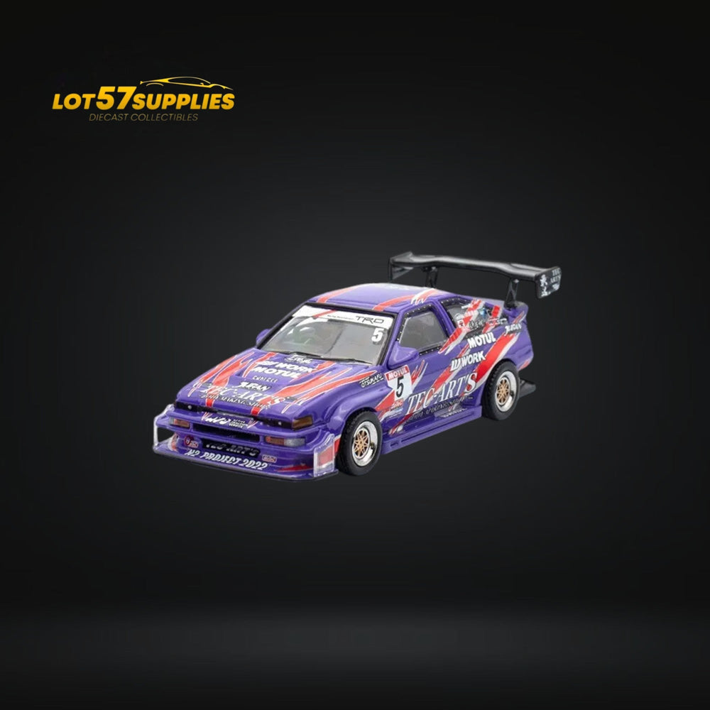 Inno64 Toyota Sprinter Trueno AE86 TEC-ARTS in Purple 1:64 IN64-AE86N2-TECART (ONLINE ORDER ONLY)