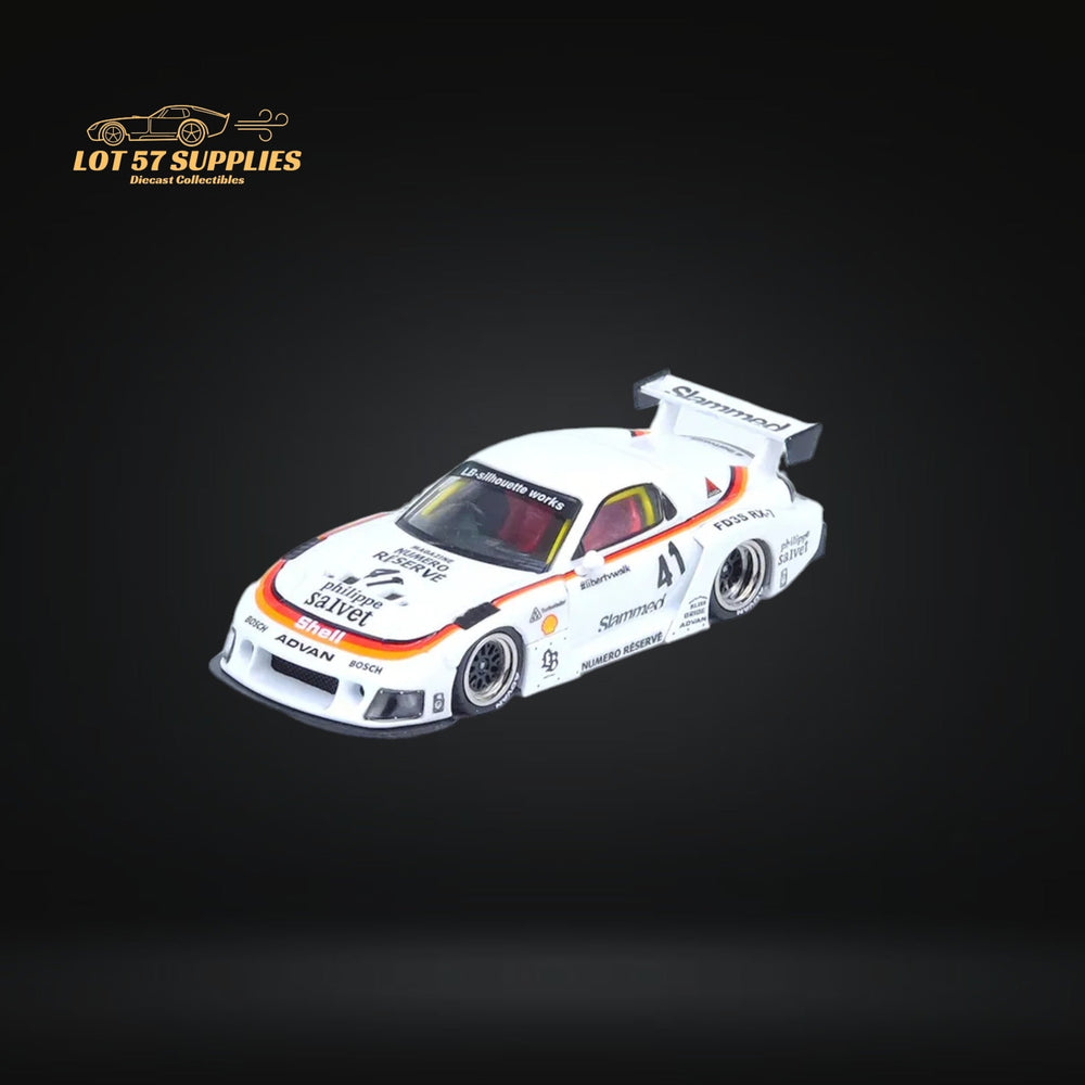 Inno64 Mazda RX-7 LBWK in White 1:64 IN64-LBWK-RX7-02 (ONLINE ORDER ONLY)