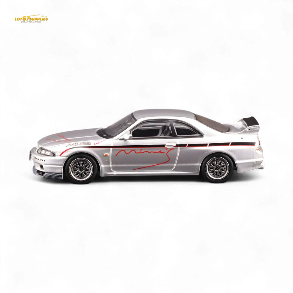 Inno64 NISSAN SKYLINE GR-R (R33) "Tuned by Mine's" Silver 1:64 (ONLINE ORDER ONLY)