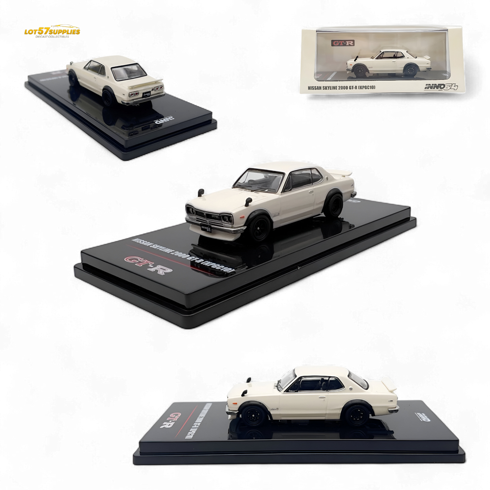 INNO64 Nissan Skyline 2000 GT-R KPGC10 White 1:64
