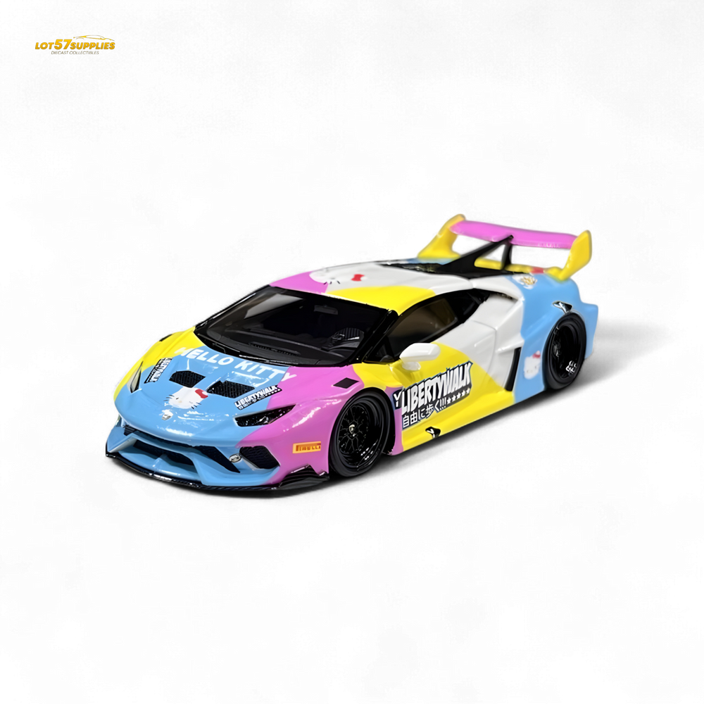 Flame Huracan LP610-4 LWBK WideBody Resin - HELLO K I T T Y LBWK 1:64 (ONLINE ORDER ONLY)