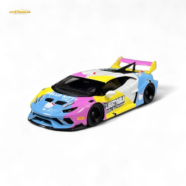 Flame Huracan LP610-4 LWBK WideBody Resin - HELLO K I T T Y LBWK 1:64 (ONLINE ORDER ONLY)