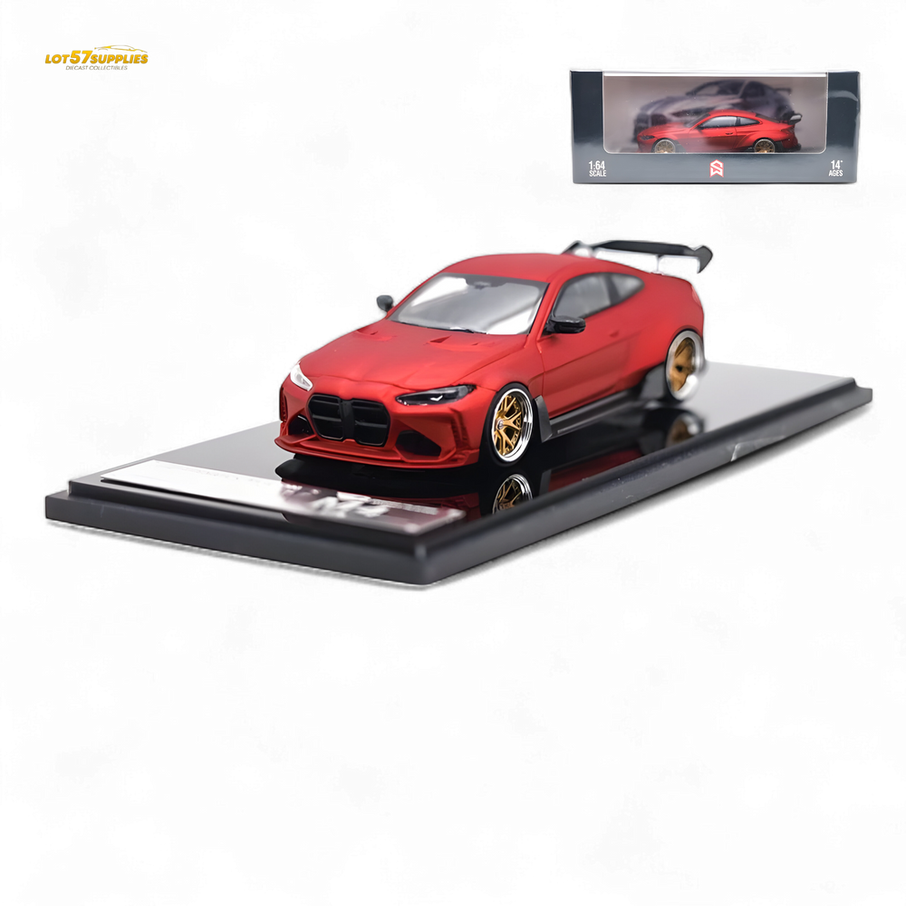 Street Weapon SW BMW G82 M4 Wide-Body - Red 1:64 (ONLINE ORDER ONLY)