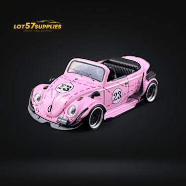 HKM Model VW Beetle Convertible Cabriolet Pink Pig Livery 1:64 Limited to 599 Pcs (ONLINE ORDER ONLY)