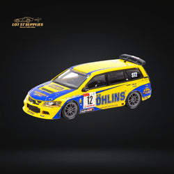 Tarmac Works Mitsubishi Lancer Evolution Wagon Super Taikyu Series 2006 13th Tokachi 24hours OHLINS 1:64 (ONLINE ORDER ONLY)