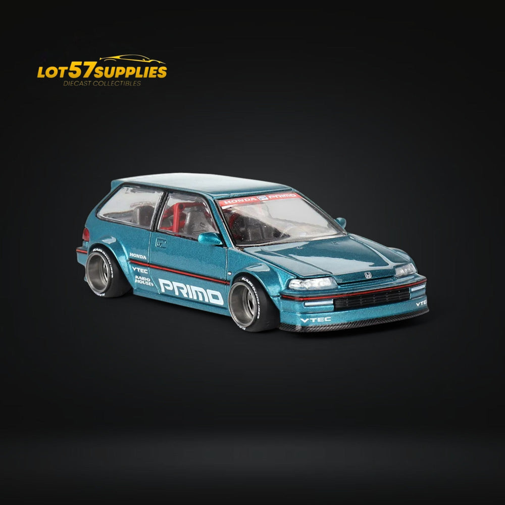 Mini GT x Kaido House Honda Civic EF Tahitian Green V1 1:64 KHMG126 (ONLINE ORDER ONLY)