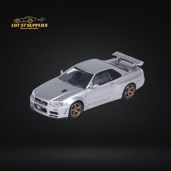 Inno64 NISSAN SKYLINE GT-R (R34) V-SPEC II SILVER 1:64 IN64-R34VS-SIL (ONLINE ORDER ONLY)