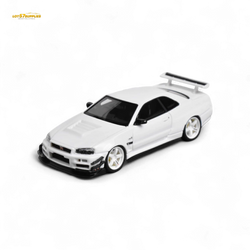Error404 Model Nissan Skyline GT-R (R34) Custom Solid White 1:64 (ONLINE ORDER ONLY)