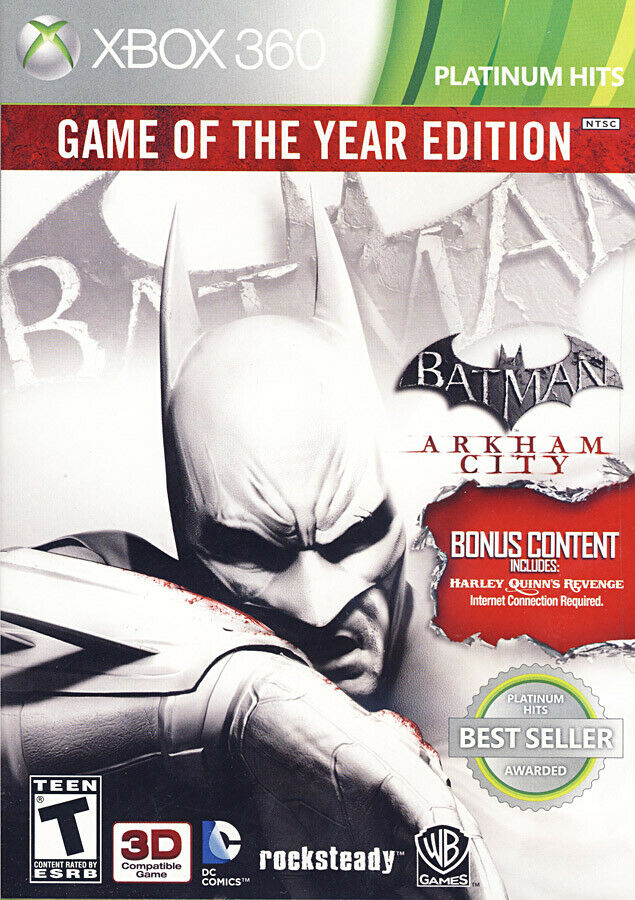 Batman: Arkham City Game Of The Year Edition (Platinum Hits) (Xbox 360) (ONLINE ORDER ONLY)