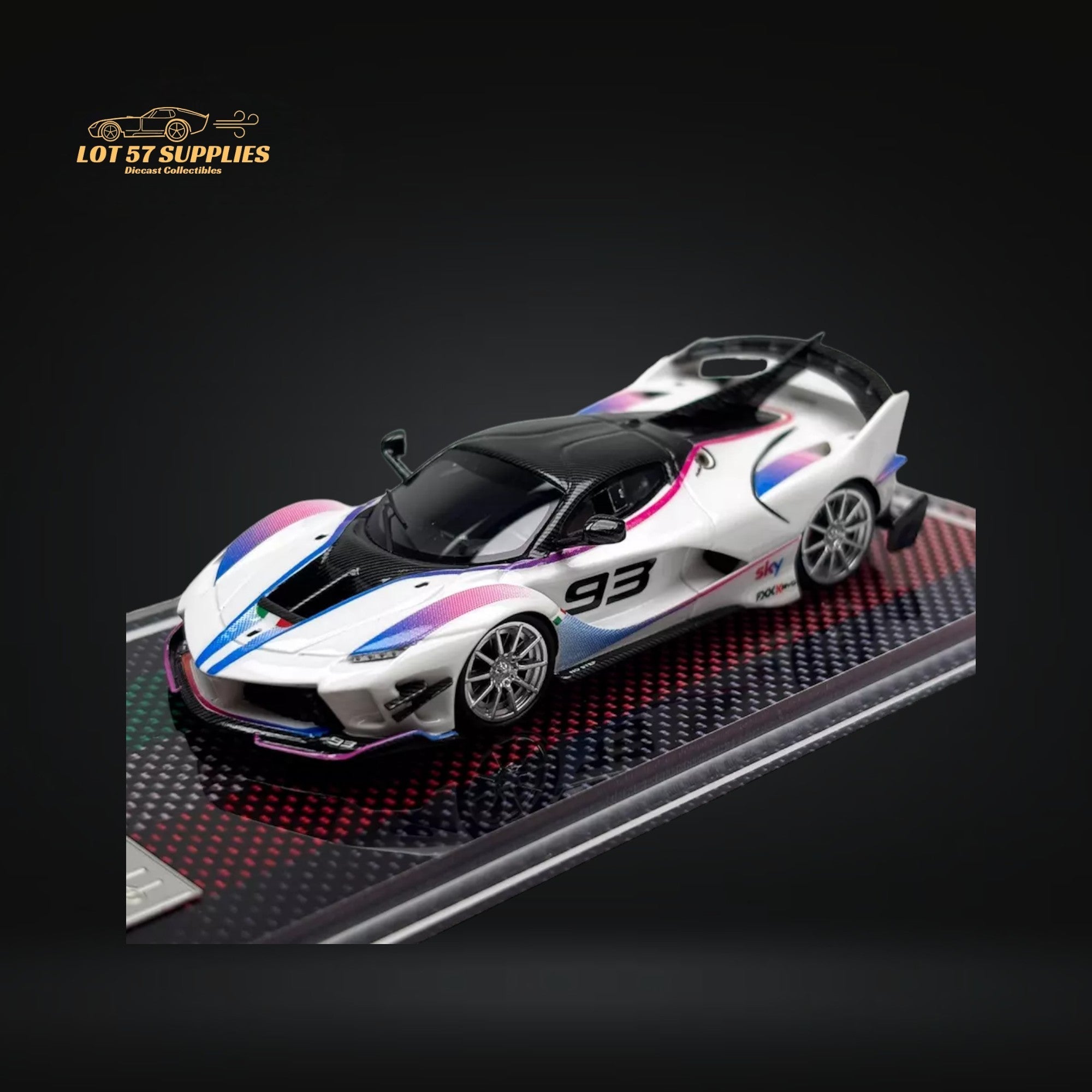 U2 FXX-K Evo White #93 Resin Limited Edition 1:64 (ONLINE ORDER ONLY)