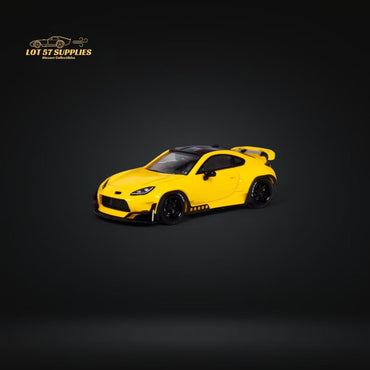 Fuji Toyota GR86 Pandem 2nd Gen in Yellow 1:64 (ONLINE ORDER ONLY)