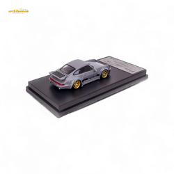 Flame Porsche 964 RWB Whale Tale in Cement Gray 1:64 (ONLINE ORDER ONLY)