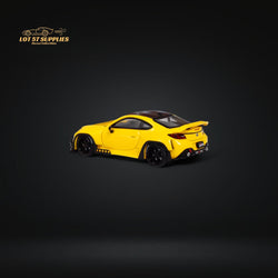 Fuji Toyota GR86 Pandem 2nd Gen in Yellow 1:64 (ONLINE ORDER ONLY)