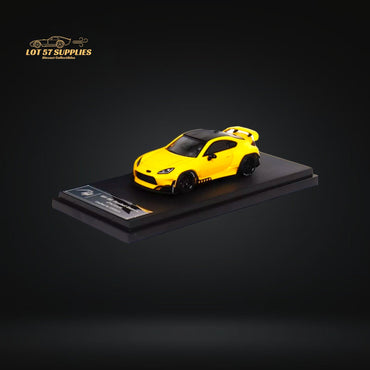 Fuji Toyota GR86 Pandem 2nd Gen in Yellow 1:64 (ONLINE ORDER ONLY)