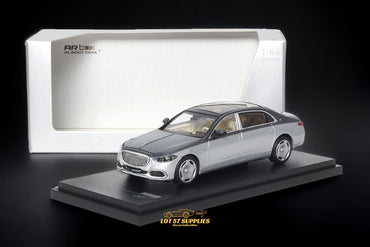 AR BOX 2021 Mercedes-Benz Maybach W223 Grey/ Hightech Silver 2-Tone Licensed Product 1:64 (ONLINE ORDER ONLY)