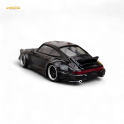 Flame Porsche 964 RWB Ducktail in Gloss Black 1:64 (ONLINE ORDER ONLY)