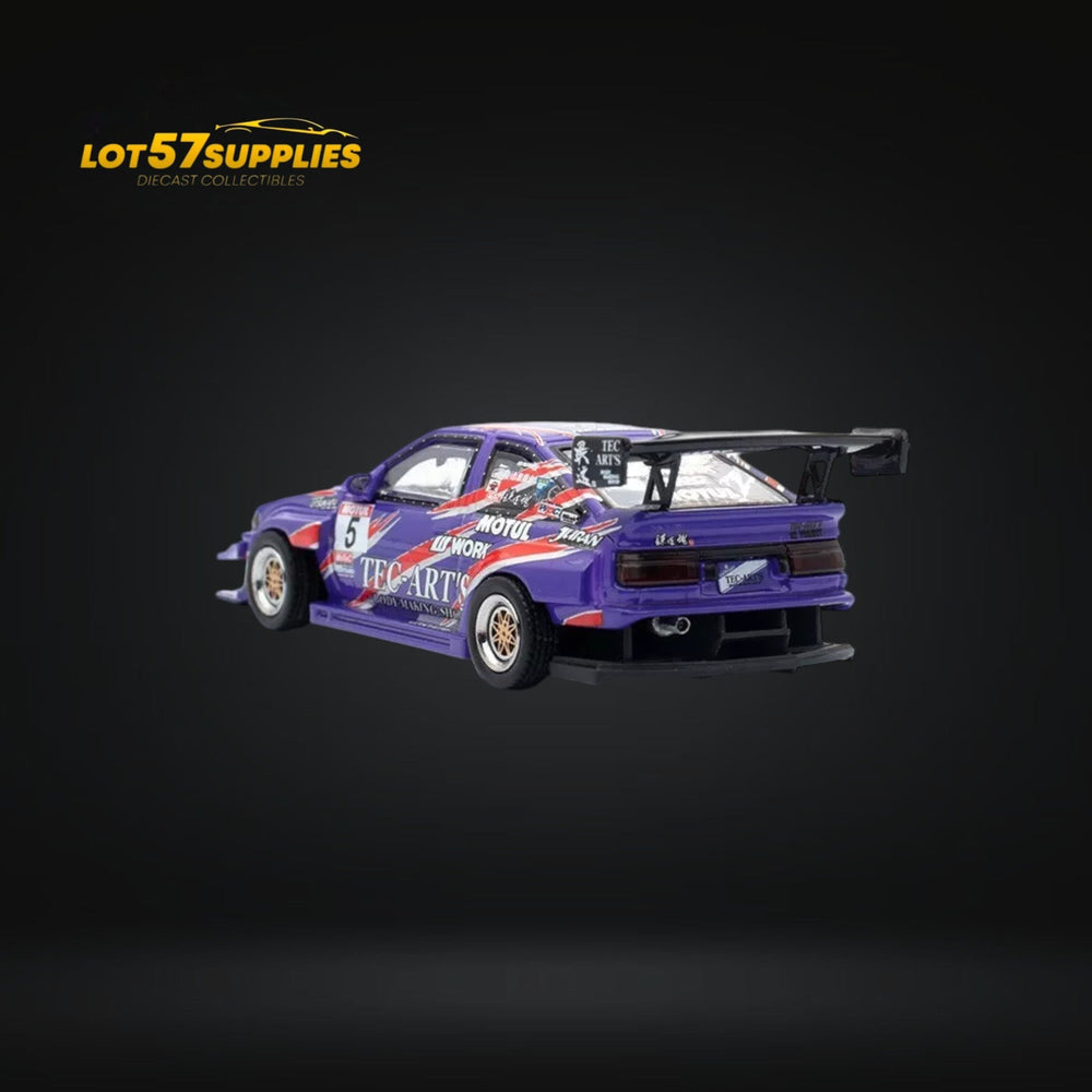 Inno64 Toyota Sprinter Trueno AE86 TEC-ARTS in Purple 1:64 IN64-AE86N2-TECART (ONLINE ORDER ONLY)