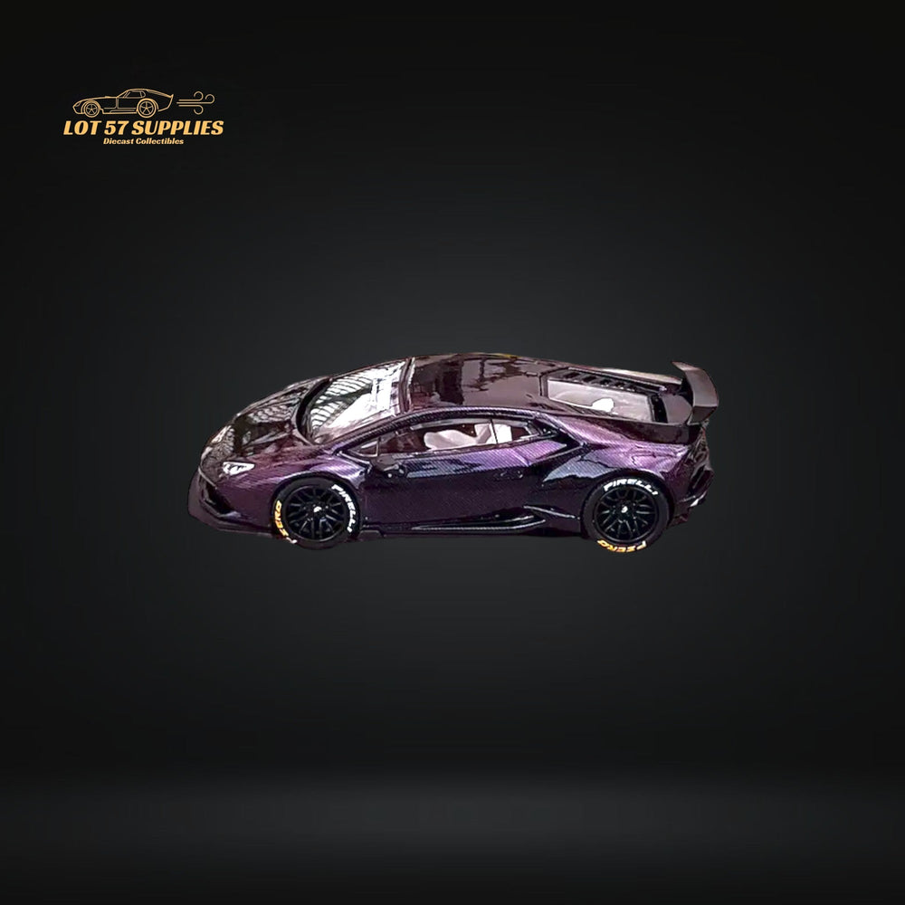 King Model Lamborghini Huracan LP610 LB 1.0 Purple Carbon Fiber 1:64 (ONLINE ORDER ONLY)