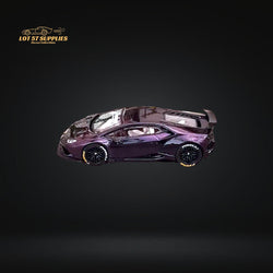 King Model Lamborghini Huracan LP610 LB 1.0 Purple Carbon Fiber 1:64 (ONLINE ORDER ONLY)