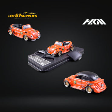 HKM Model VW Beetle Convertible Cabriolet Jagermeister 1:64 Limited to 599 Pcs (ONLINE ORDER ONLY)