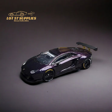 King Model Lamborghini Aventador LP700-4 LB 1.0 Purple Carbon Fiber 1:64 (ONLINE ORDER ONLY)