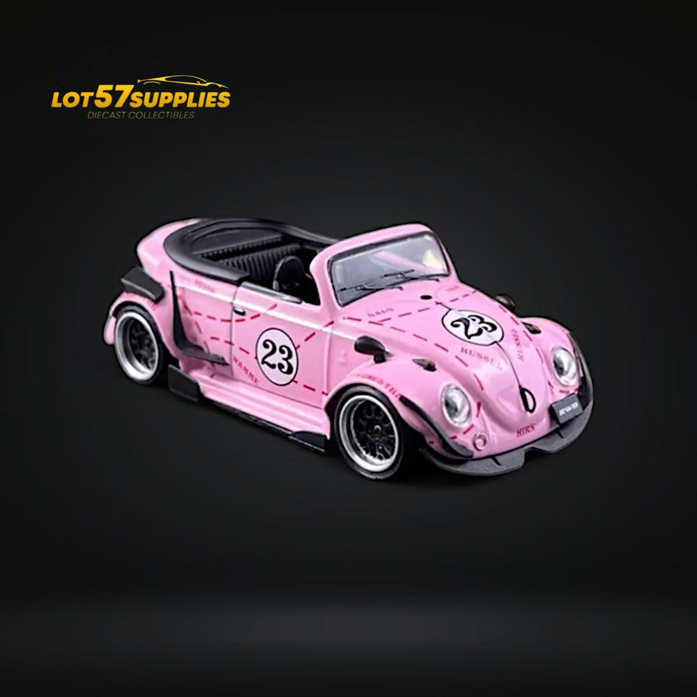 HKM Model VW Beetle Convertible Cabriolet Pink Pig Livery 1:64 Limited to 599 Pcs (ONLINE ORDER ONLY)