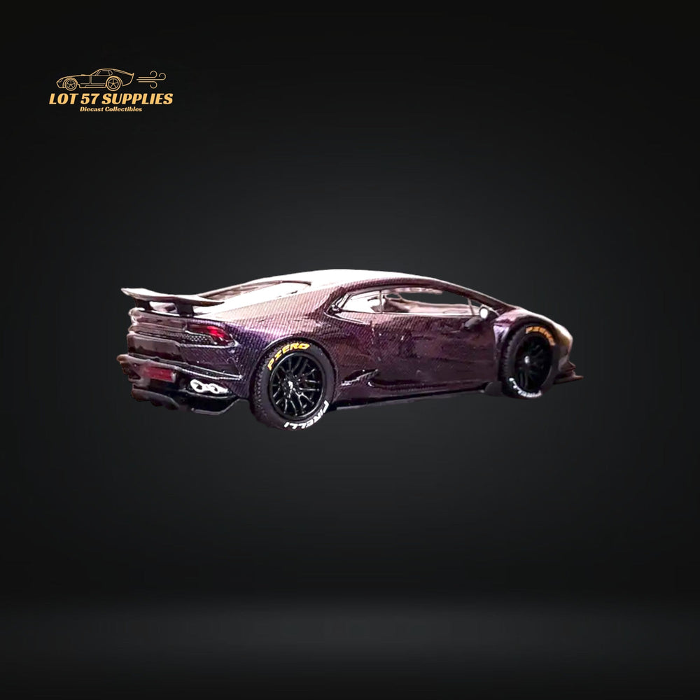 King Model Lamborghini Huracan LP610 LB 1.0 Purple Carbon Fiber 1:64 (ONLINE ORDER ONLY)