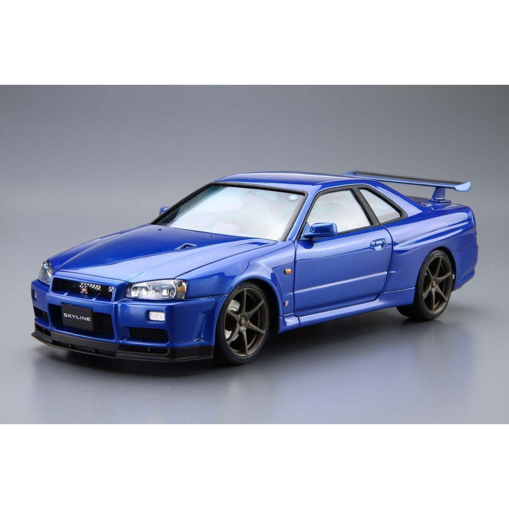 Aoshima: 1/24 NISSAN BNR34 SKYLINE GT-R V-spec? '02 Scale Model Kit #08 (ONLINE ORDER ONLY)