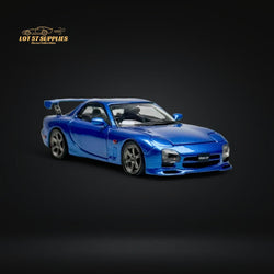PGM Mazda RX-7 FD3S Metallic Blue Fully Openeable Luxury Base 1:64 (ONLINE ORDER ONLY)