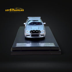 Street Weapon Nissan (R34) GT-R in Silver Snow Drift 1:64 (ONLINE ORDER ONLY)