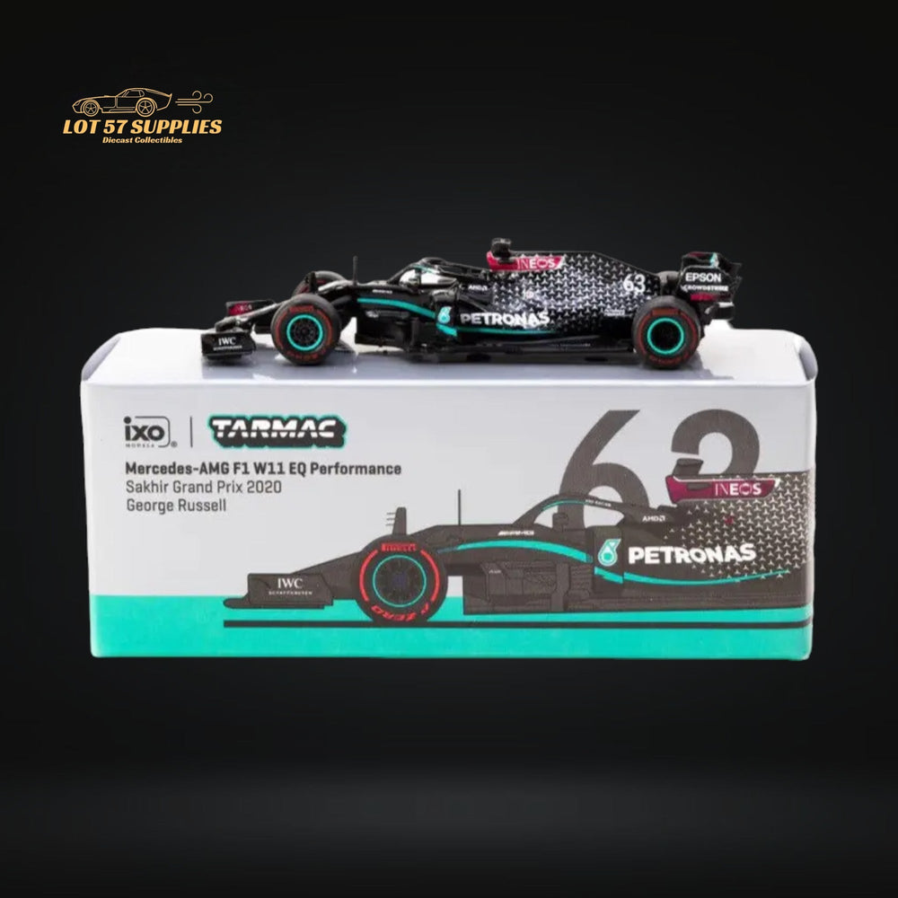 Tarmac Works Mercedes-AMG F1 W11 EQ Performance Sakhir Grand Prix 2020 George Russell 1:64 (ONLINE ORDER ONLY)