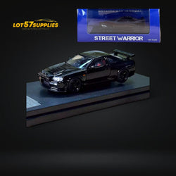 Street Weapon Nissan (R34) GT-R in Black Snow Drift 1:64 (ONLINE ORDER ONLY)