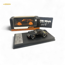 Flame Porsche 964 RWB Ducktail in Gloss Black 1:64 (ONLINE ORDER ONLY)