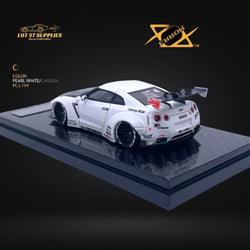 Error404 LB-Works Skyline GT-R R35 Pearl White Carbon Hood 1:64 (ONLINE ORDER ONLY)