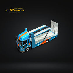 GCD Mitsubishi Fuso Fighter Double-Decker MK2 Transport Truck Gulf Livery 1:64 (ONLINE ORDER ONLY)