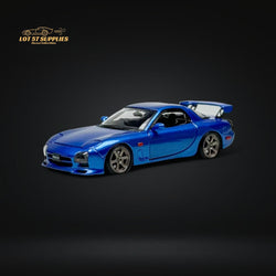 PGM Mazda RX-7 FD3S Metallic Blue Fully Openeable Luxury Base 1:64 (ONLINE ORDER ONLY)