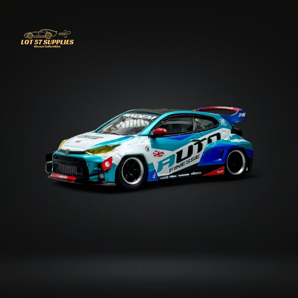 Fuji Toyota Yaris GR Auto Finesse Blue #99 1:64 (ONLINE ORDER ONLY)