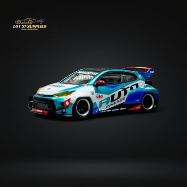 Fuji Toyota Yaris GR Auto Finesse Blue #99 1:64 (ONLINE ORDER ONLY)
