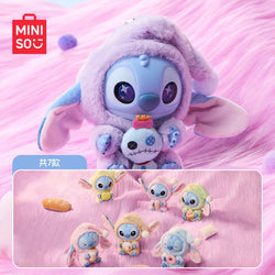 [In Stock] MINISO Stitch Eat Something Before Sleep Plush Keychain Blind Box (ONLINE ORDER ONLY)