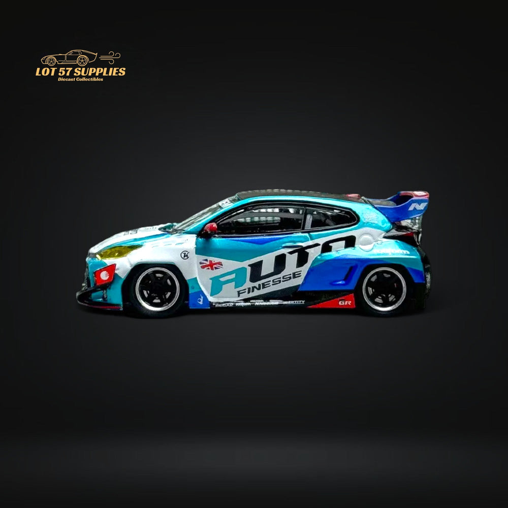 Fuji Toyota Yaris GR Auto Finesse Blue #99 1:64 (ONLINE ORDER ONLY)