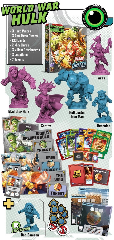 Marvel United: World War Hulk - Kickstarter Edition (ONLINE ORDER ONLY)