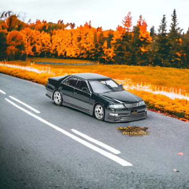 Tarmac Works Global64 VERTEX Toyota Mark II JZX100 Dark Green Metallic 1:64 T64G-024-GR (ONLINE ORDER ONLY)
