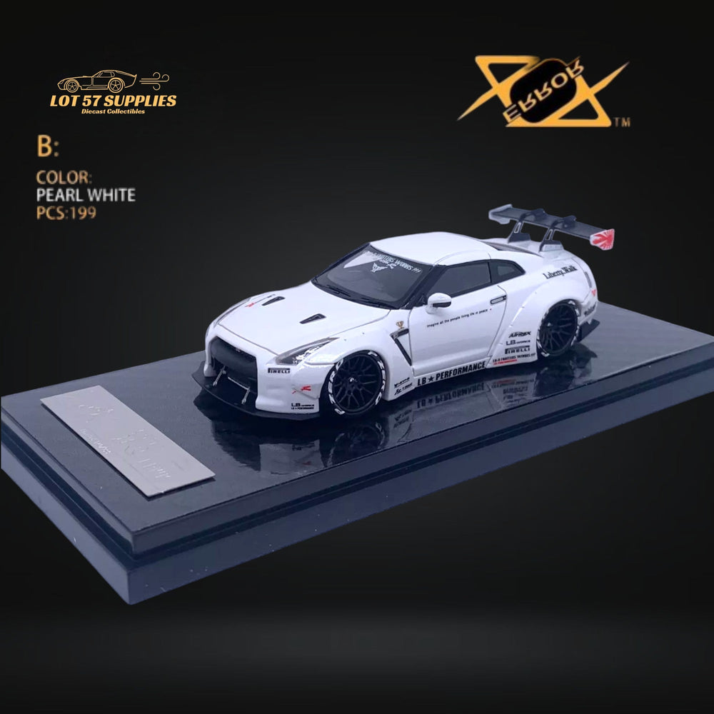 Error404 LB-Works Skyline GT-R R35 Pearl White 1:64 (ONLINE ORDER ONLY)